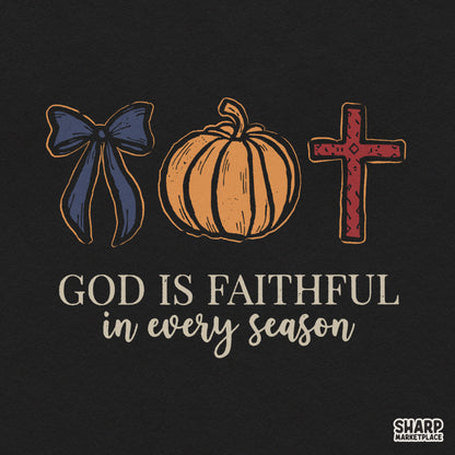 God Is Faithful in Every Season Fall PNG, Christian PNG