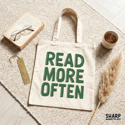 Read More Often retro typography PNG for trendy bookish shirts and aesthetic school librarian stickers