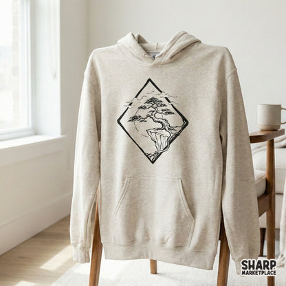 Bonsai Tree PNG, Japanese Minimalist Art - 300 DPI Design for T-Shirt