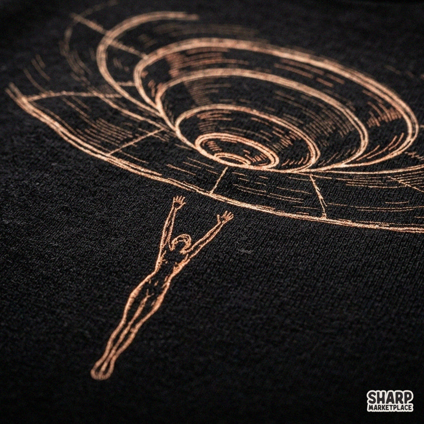 Sci fi flying saucer beaming up a human figure in a retro vintage style for Halloween spooky season PNG t-shirt designs