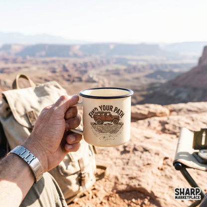 Digital sublimation graphic of a rugged expedition vehicle on a globe grid with topographic lines, perfect for adventure-themed apparel or stickers.