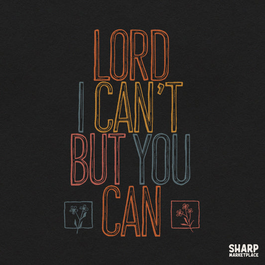Retro floral faith PNG design featuring inspirational Christian quote for t-shirts