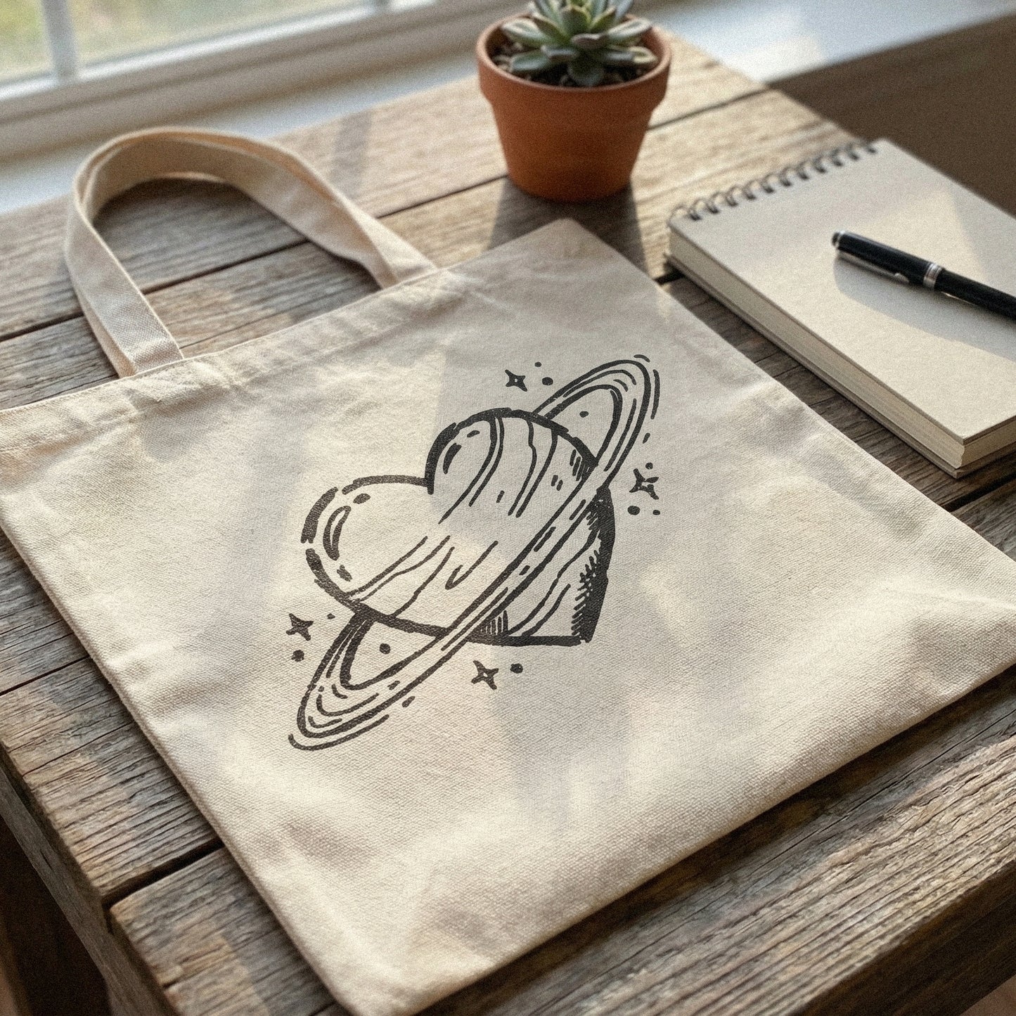 Planet Heart PNG, Space Love Digital Download - 300 DPI Design for T-Shirt