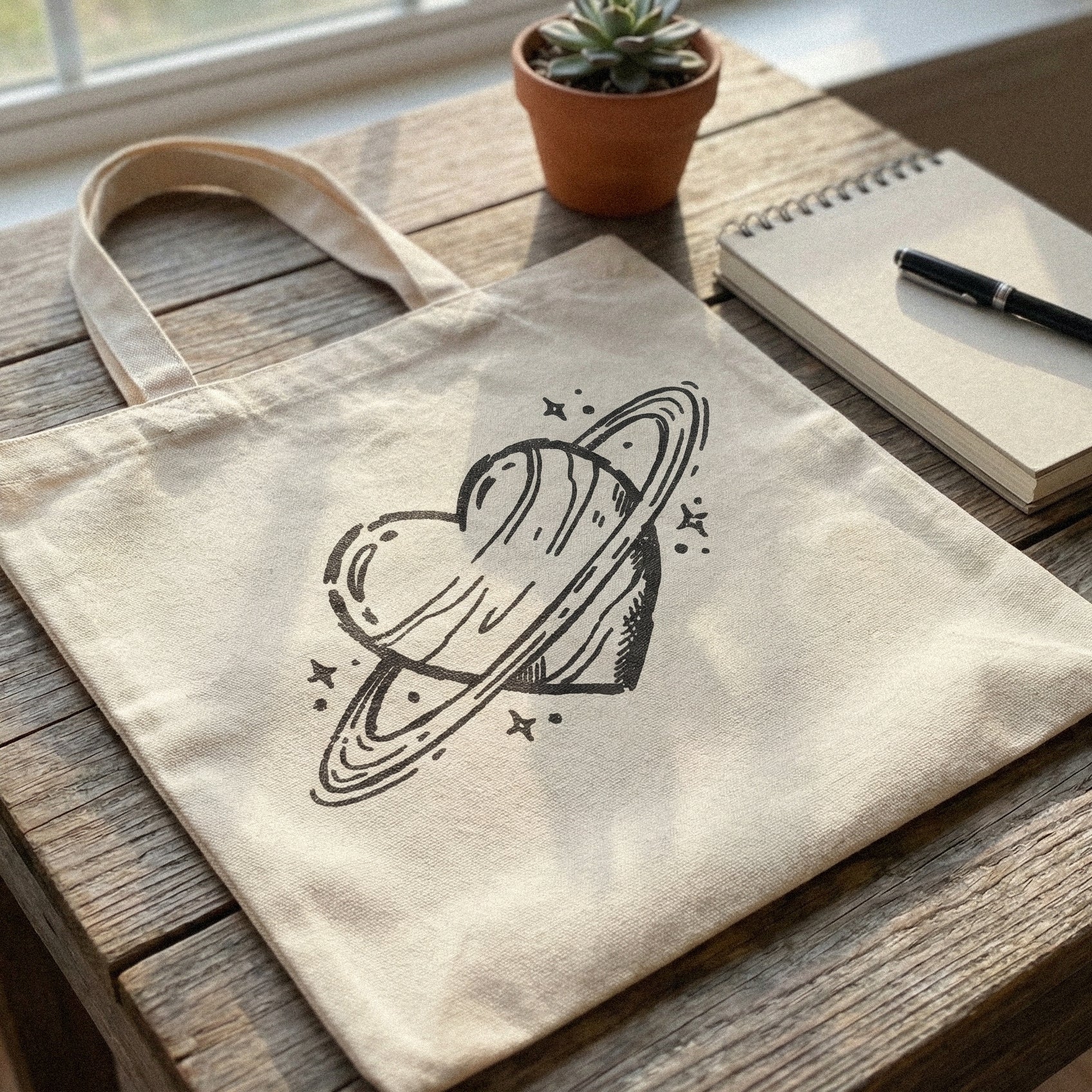 Planet Heart PNG, Space Love Digital Download - 300 DPI Design for T-Shirt