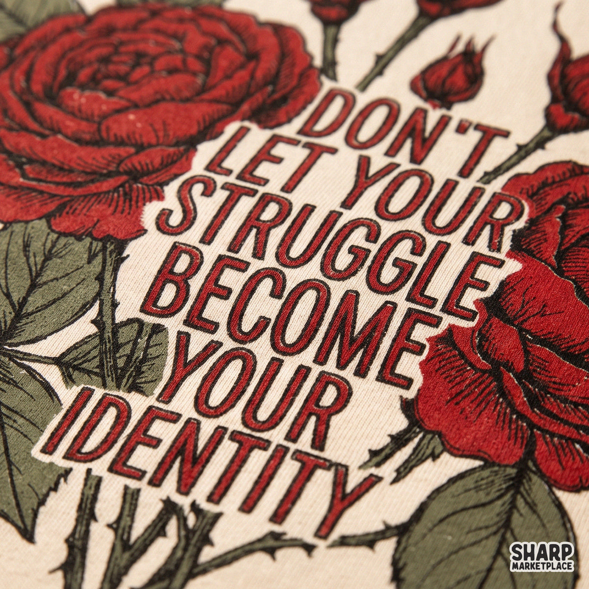 Don't Let Your Struggle Become Your Identity PNG, Vintage