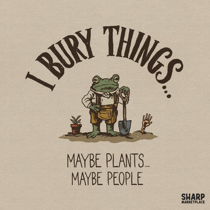 Funny frog graphic with dark humor sarcasm text for spooky season retro png t-shirt designs