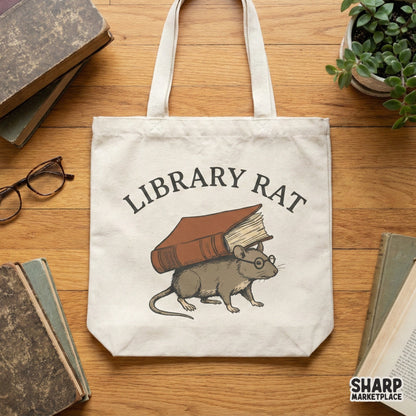 Library Rat Book Lover Tee, Funny Literary Shirt - 300 DPI Design for