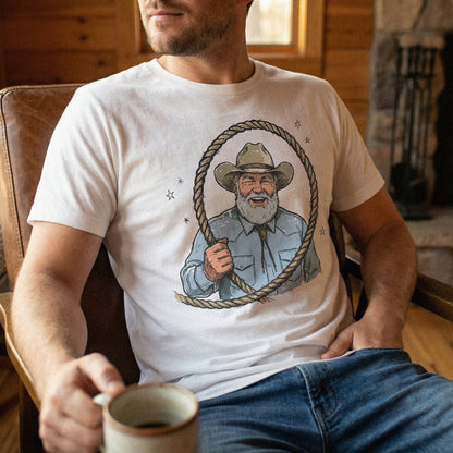 Retro Cowboy Lasso PNG, Western Rodeo Digital Download - 300 DPI Design