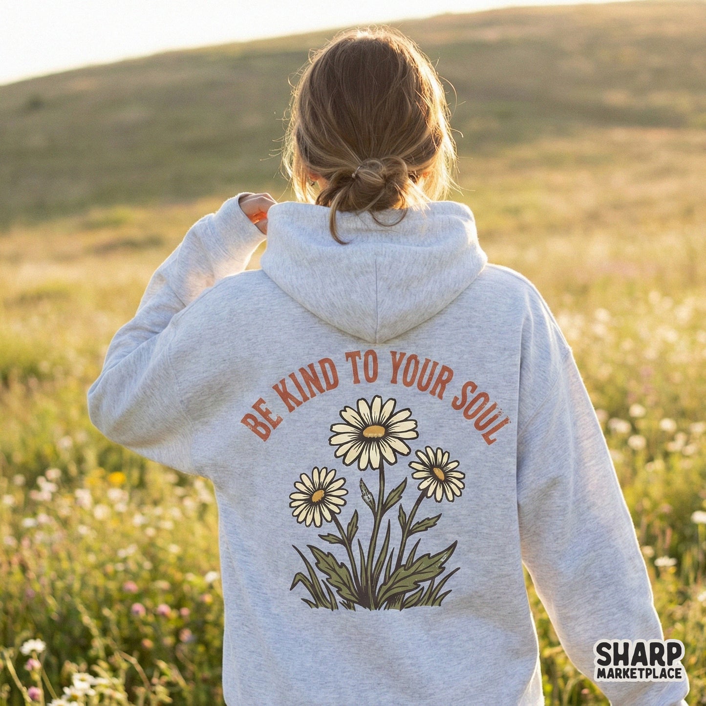 Be Kind To Your Soul PNG, Daisy Flower Digital Download - 300 DPI Design