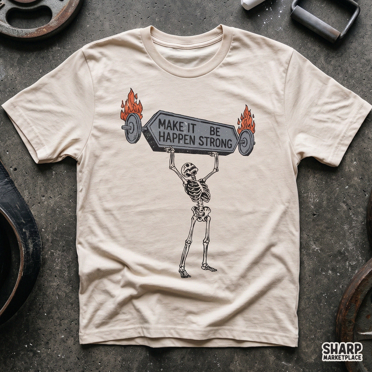 Make It Happen Be Strong Shirt PNG, Funny Sublimation