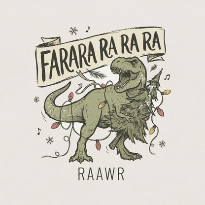 Farara Ra Ra Ra Ra Ra Ra Dinosaur PNG, Funny Christmas T Rex Shirt PNG -