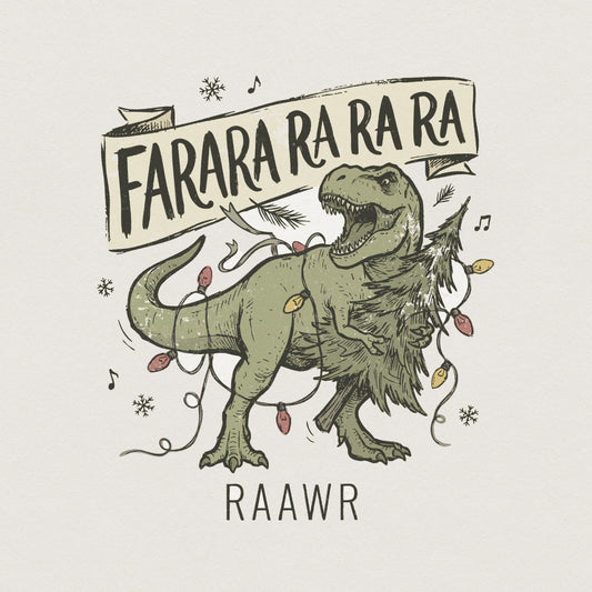 Farara Ra Ra Ra Ra Ra Ra Dinosaur PNG, Funny Christmas T Rex Shirt PNG -