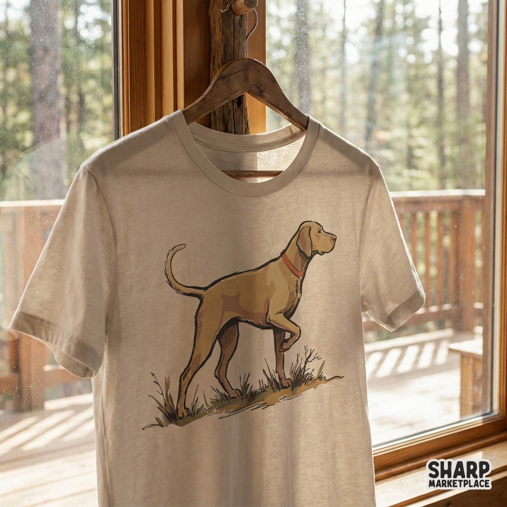 Pointer Dog PNG, Hunting Dog Clipart - 300 DPI Design for T-Shirt