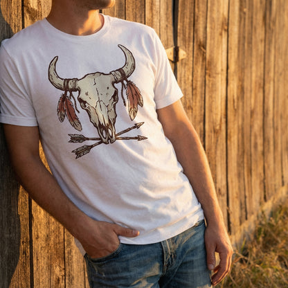 Cow Skull PNG, Western Skull Digital Download - 300 DPI Design for T-Shirt
