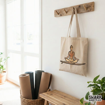 Yoga Surf Girl PNG, Zen Surfer Art Download - 300 DPI Design for T-Shirt