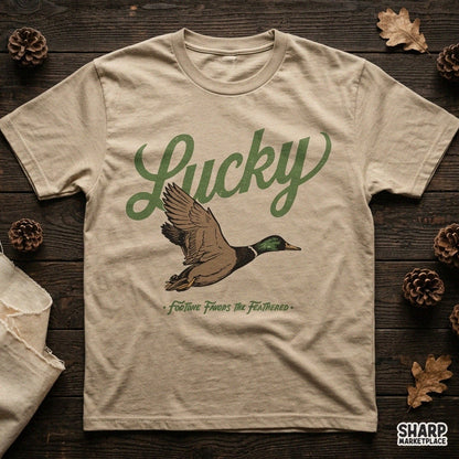 Vintage flying mallard duck sublimation design for western hunting t-shirts and apparel