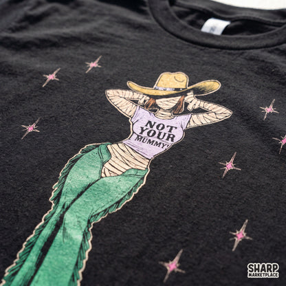 Not Your Mummy! Funny Spooky Season Cowgirl Shirt, Retro