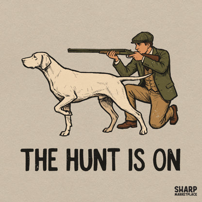 Vintage outdoorsman with shotgun and hunting dog retro PNG graphic for Father's Day shirts and sublimation projects