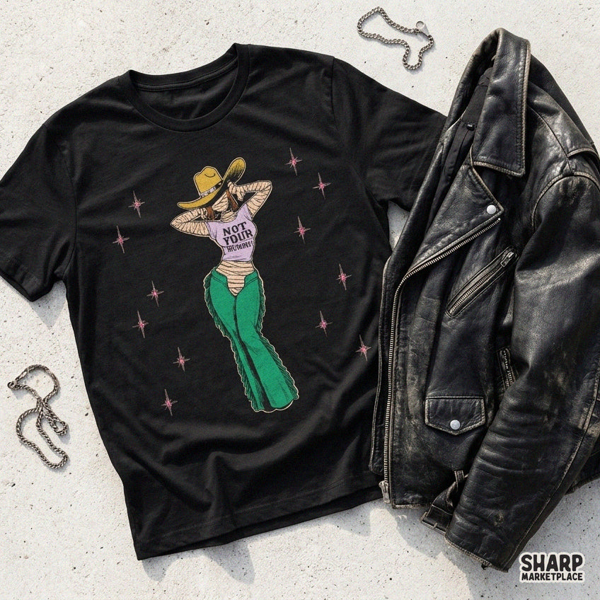 Not Your Mummy! Funny Spooky Season Cowgirl Shirt, Retro