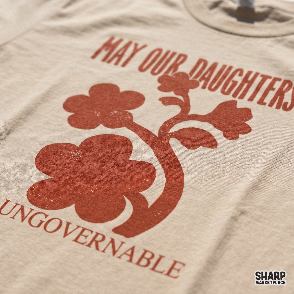 May Our Daughters Be Ungovernable feminist art PNG sublimation design for Mother's Day shirts and tumblers
