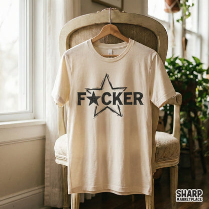 F*cker PNG, Bold Star SVG - 300 DPI Design for T-Shirt