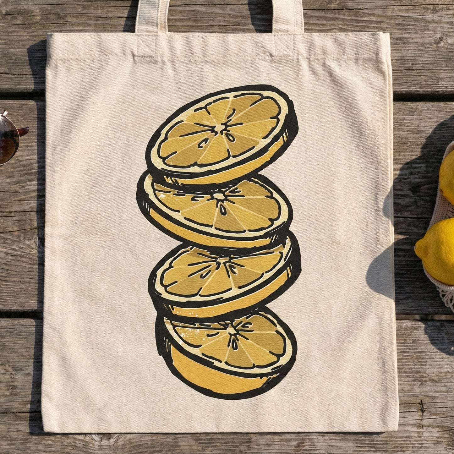 Stacked Lemon Slices PNG, Citrus Fruit Clipart for Sublimation - 300 DPI