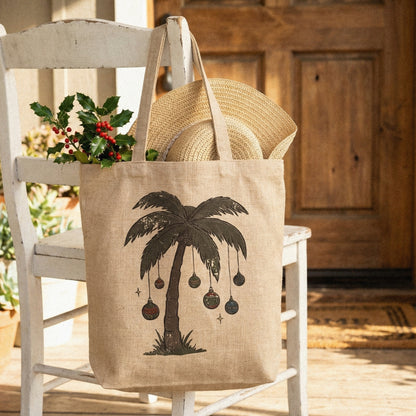 Palm Tree Christmas PNG, Holiday Beach Ornament Design - 300 DPI Design