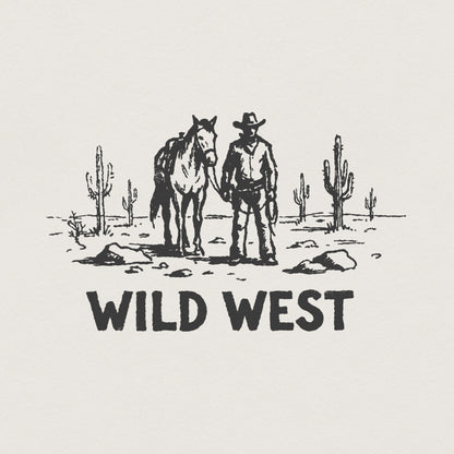 Wild West PNG, Vintage Western Shirt Design - 300 DPI Design for T-Shirt