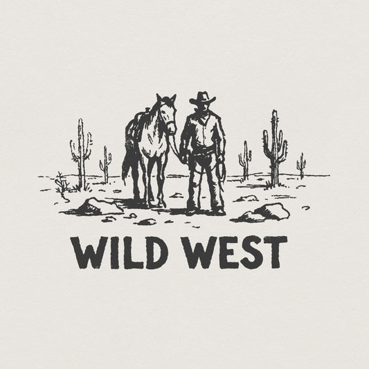 Wild West PNG, Vintage Western Shirt Design - 300 DPI Design for T-Shirt