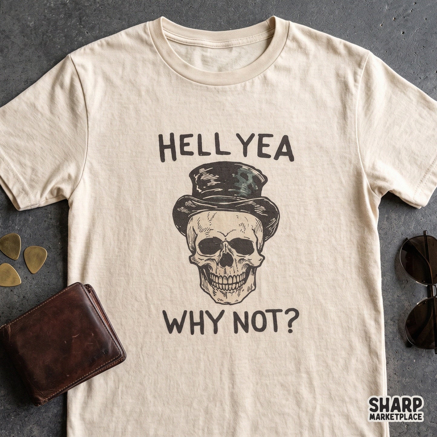 Sarcastic skull in top hat gothic humor retro halloween art digital skull PNG for spooky season shirts