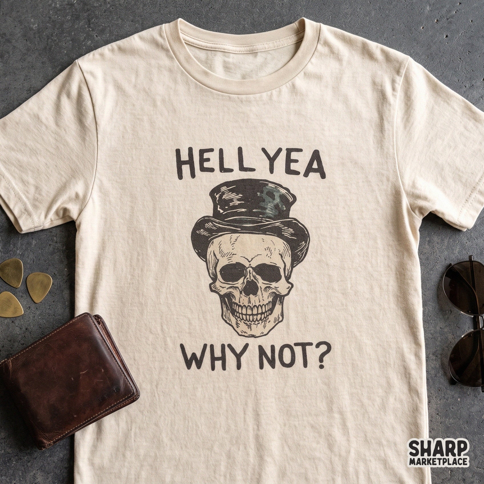 Sarcastic skull in top hat gothic humor retro halloween art digital skull PNG for spooky season shirts