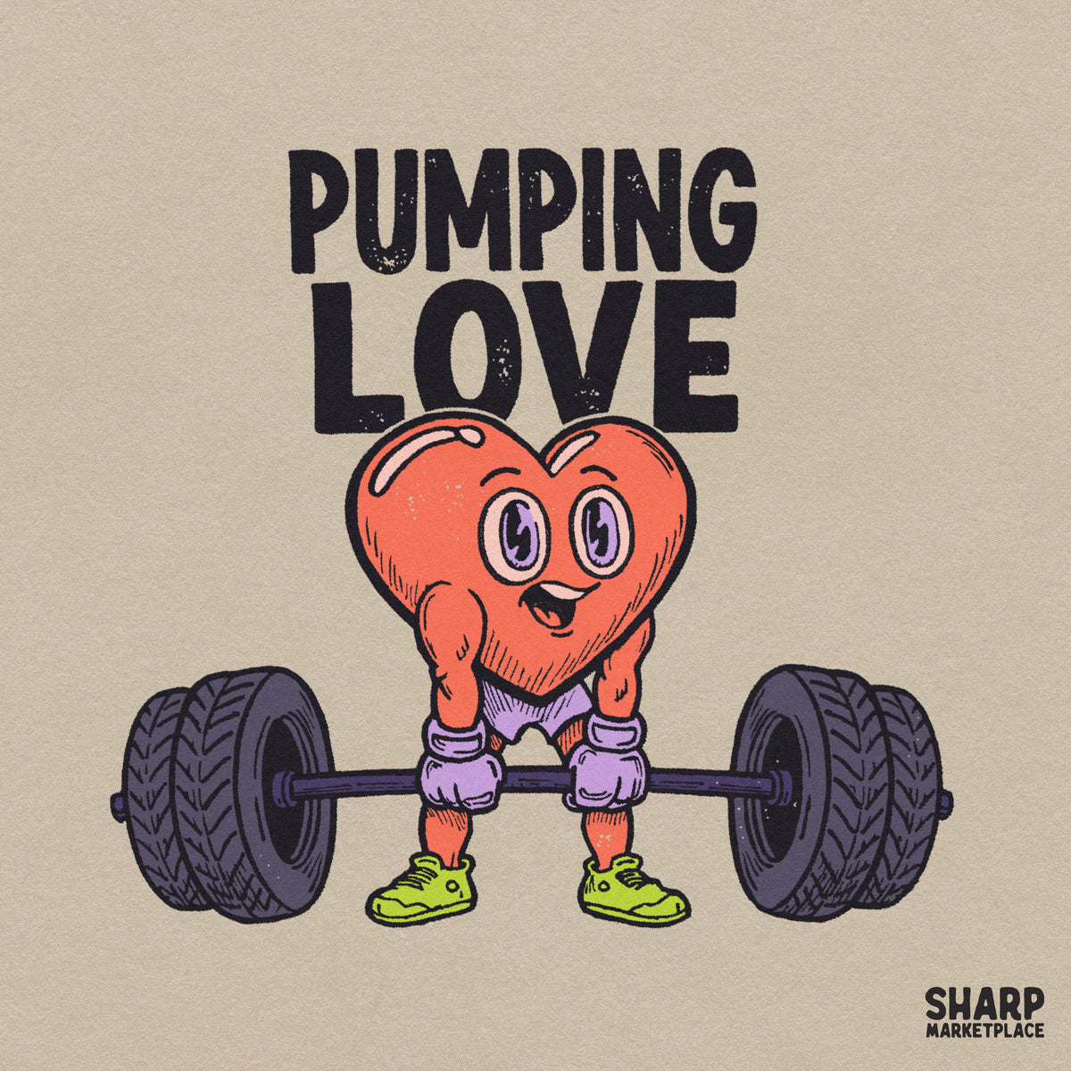 Pumping Love Shirt Png, Gym Workout Sublimation Png, Funny