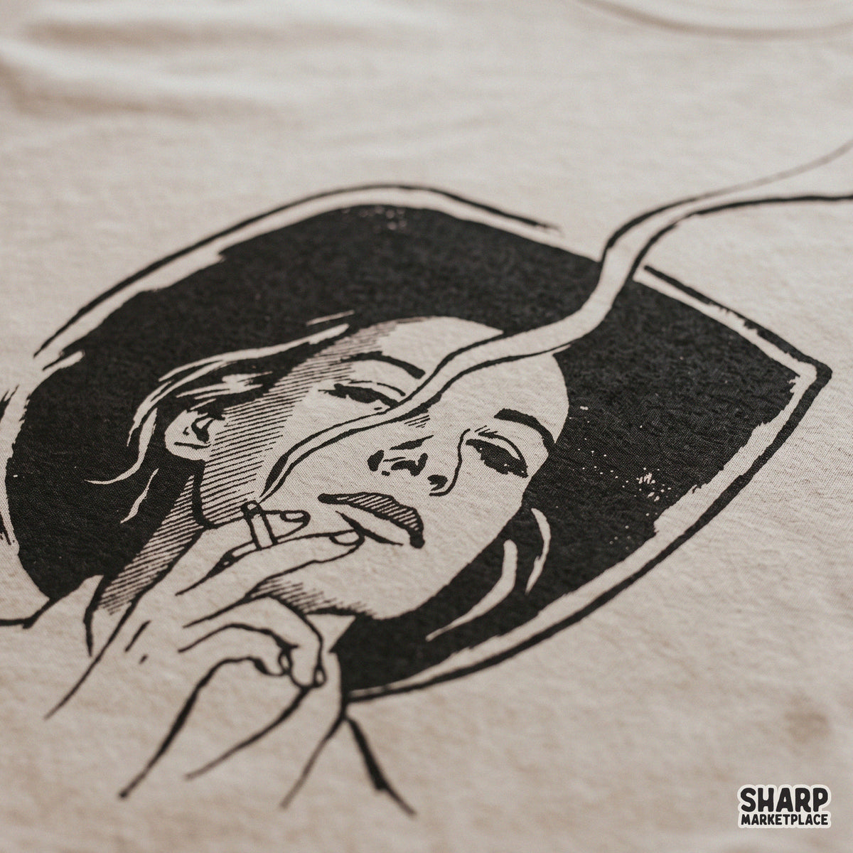 Retro smoking woman in a cowboy hat illustration, trendy western png for coquette country shirt designs
