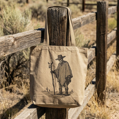 Desert Cowboy PNG, Skeleton Western Art Printable - 300 DPI Design for