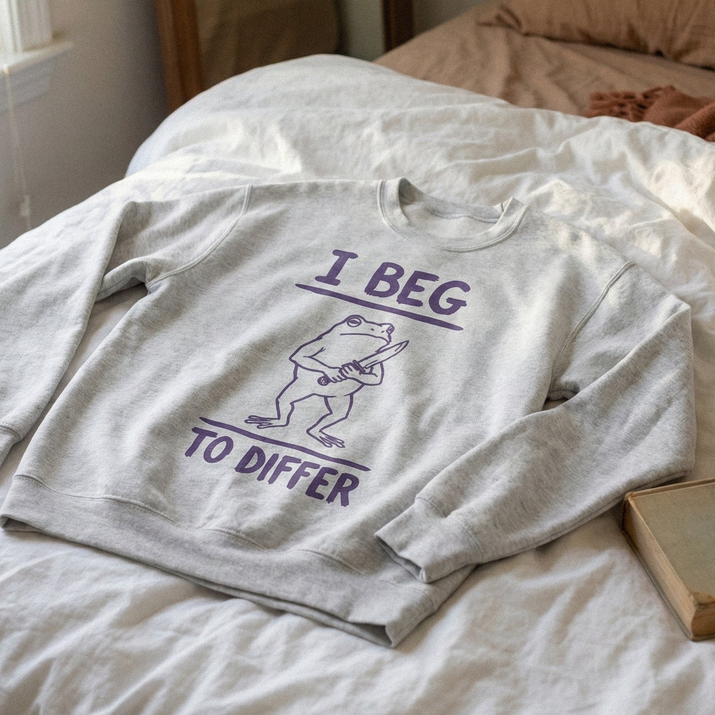 I Beg To Differ PNG Shirt, Funny Frog Clipart - 300 DPI Design for T-Shirt