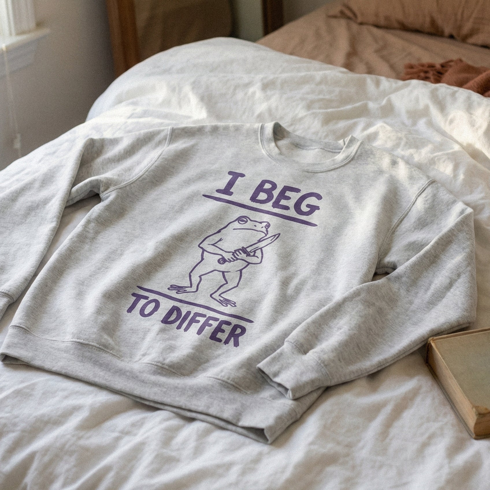 I Beg To Differ PNG Shirt, Funny Frog Clipart - 300 DPI Design for T-Shirt