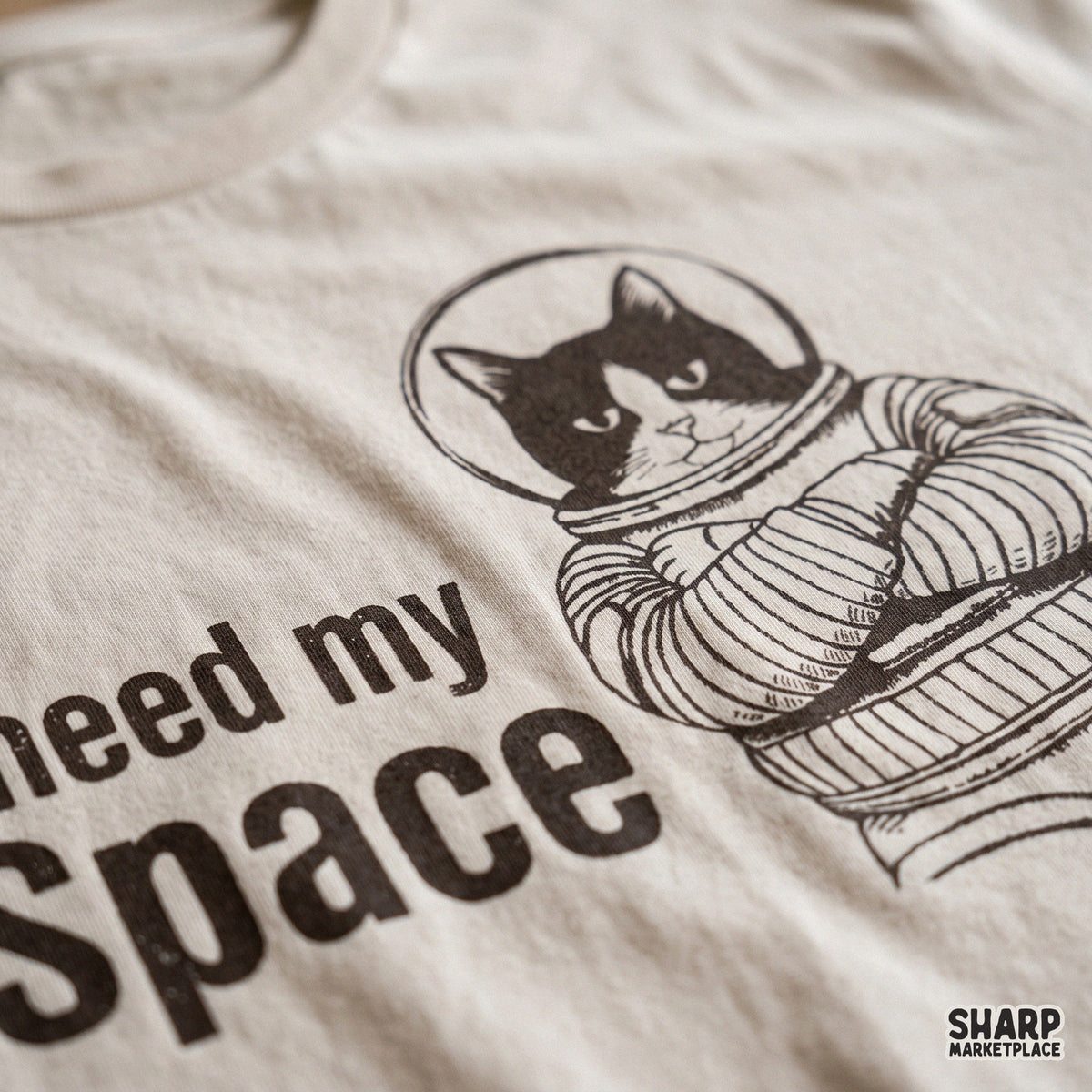 I Need My Space Trendy PNG Shirt PNG, Funny Astronaut Cat