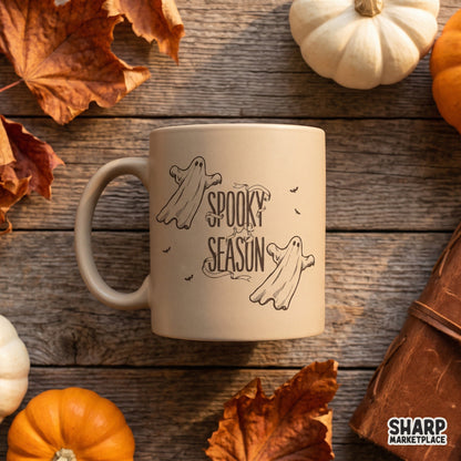 Vintage cute ghosts and bats graphic design for a spooky season Halloween shirt png