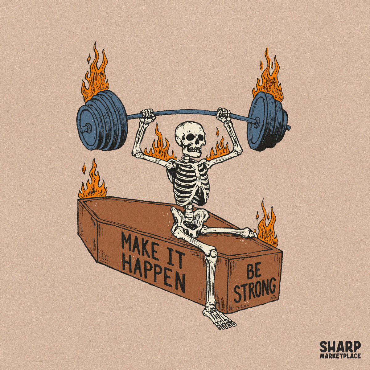 Make It Happen Be Strong Halloween PNG, Shirt Sublimation