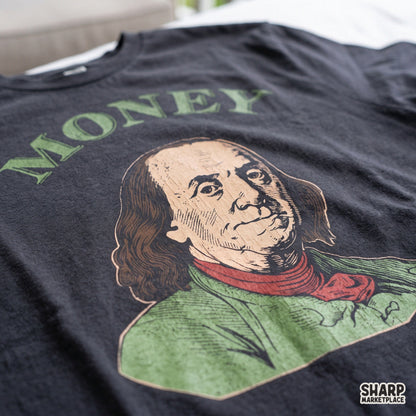 Money Benjamin Franklin Hundred Dollar Shirt PNG, Popular
