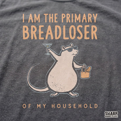 Funny Primary Breadloser martini rat design for sarcastic adult humor t-shirt sublimation PNG