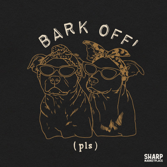 Gold line art pitbulls wearing sunglasses graphic png for trendy t-shirts and funny dog mom gifts