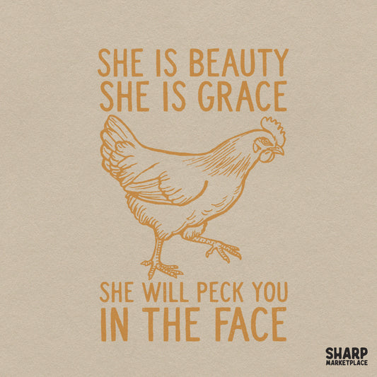 Funny retro hen png design with sarcastic quote for farm humor t-shirts and sublimation prints