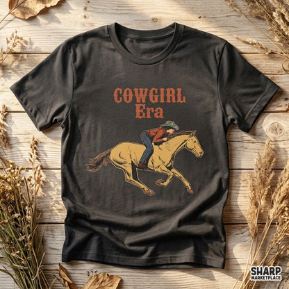Cowgirl Era Galloping Horse Rider, Vintage Western