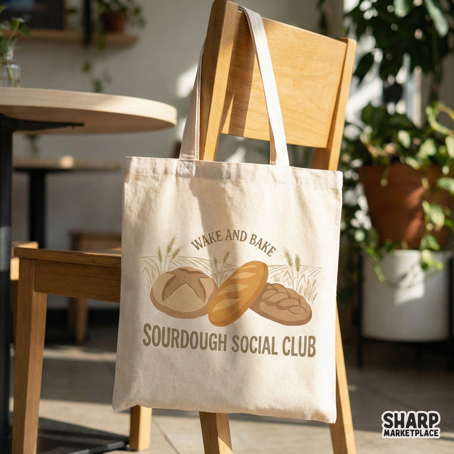 Wake And Bake Sourdough Social Club PNG, Artisan Bread Digital Download -
