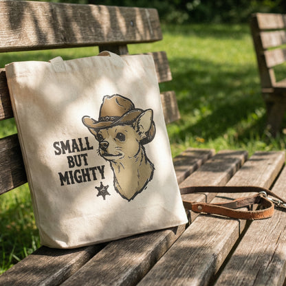 Small But Mighty PNG, Cowboy Chihuahua Digital Download - 300 DPI Design