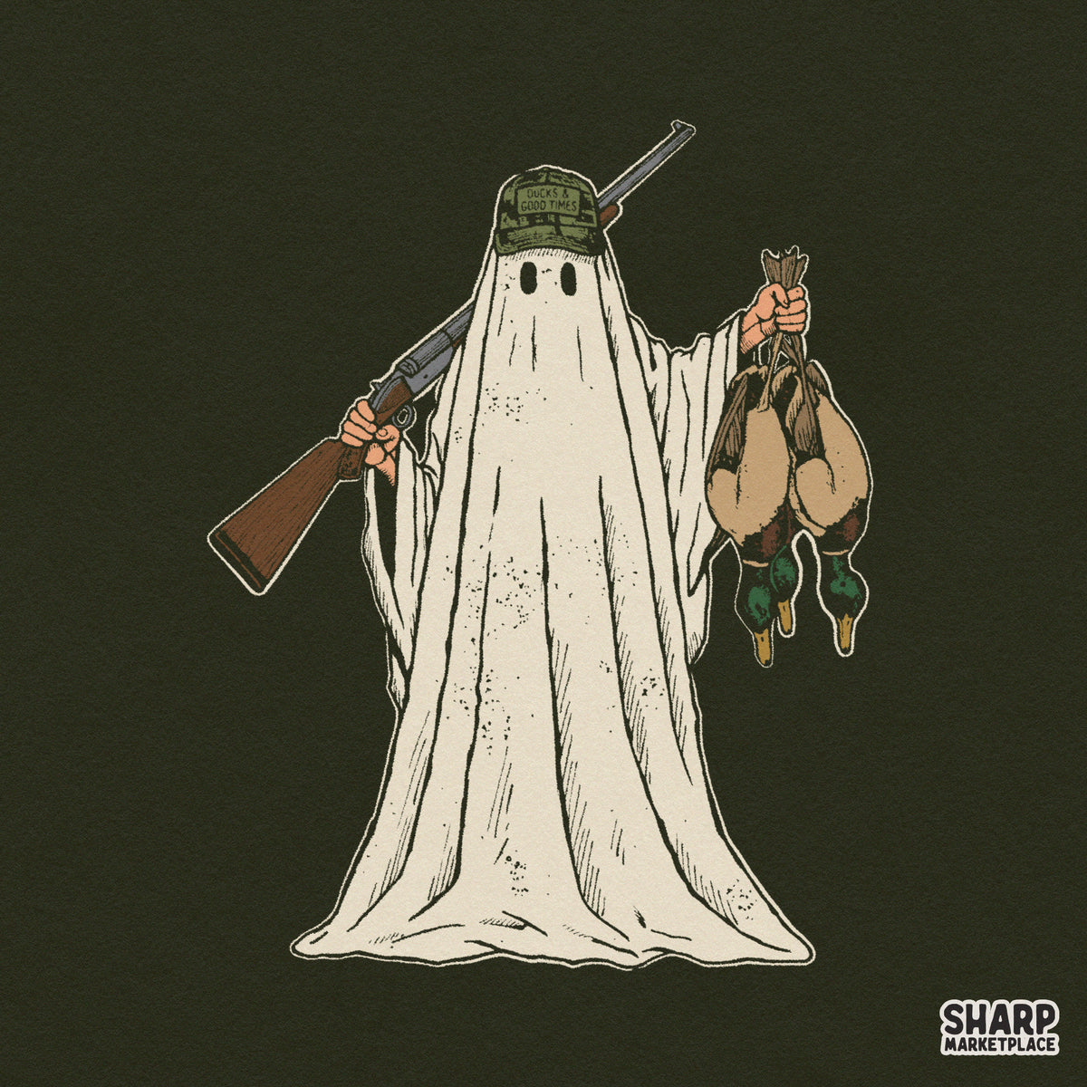 Ducks & Good Times Halloween PNG, Ghost Hunter Shirt Fall