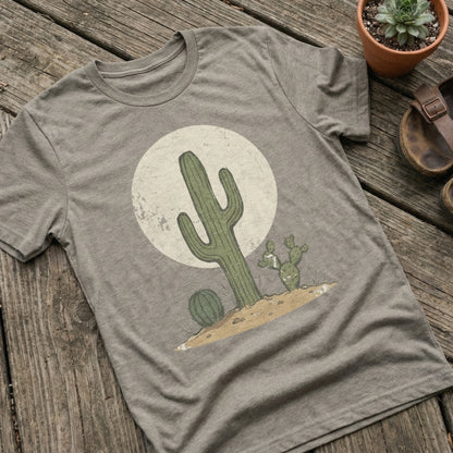 Cactus PNG, Desert Plant Art Print - 300 DPI Design for T-Shirt