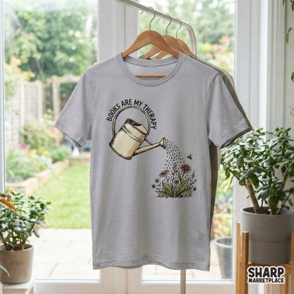 Books Are My Therapy PNG, Watering Can Digital Art - 300 DPI Design for