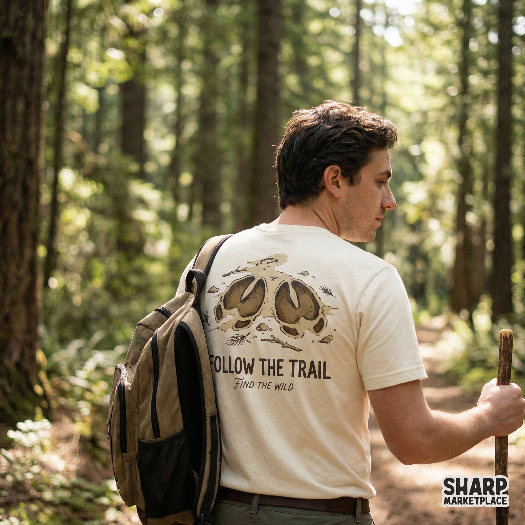 Follow The Trail PNG, Adventure Wildlife Track Digital Design - 300 DPI